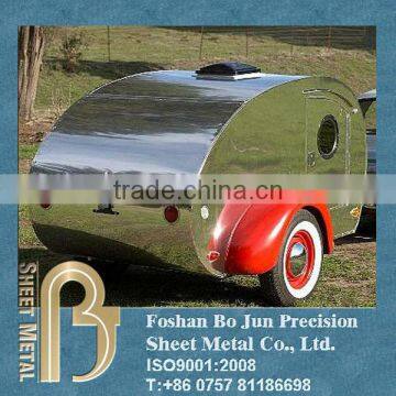 Foshan custom OEM teardrop trailer provided by metal fabricator