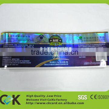 Custom waterproof printing packing labels