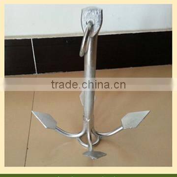 Hot dip galvanized grapnel anchor with sharp claws