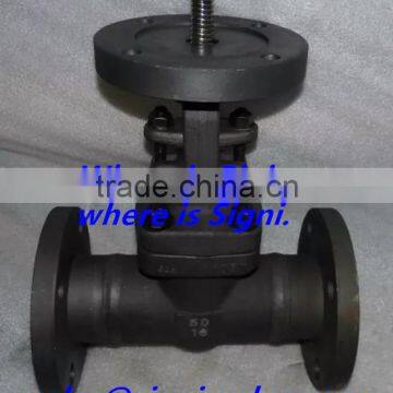 ANSI Forged Steel Globe Valve With ISO Mounted Flange Pad