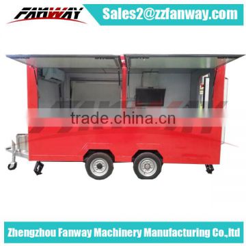 Multifunction food cart mobile juice cart, shaved ice machine food cart with equipments food trailer