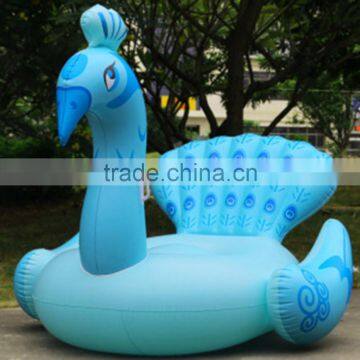 190cm Inflatable Peacock Giant Pool Float Blue Red Premium Quality Adult size Inflatable Water Sport