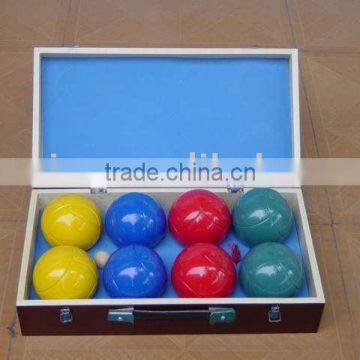 petanque game, 8pcs in wooden box, boules,