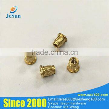 Factory custommize brass insert nuts,copper nuts,veterinary animal syringe metal dose nuts