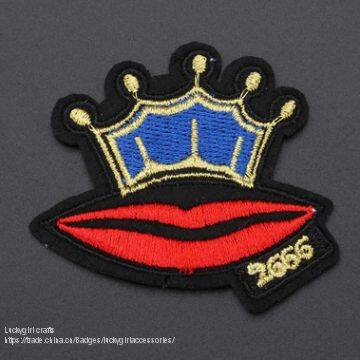 Patch Logo Embroidered Badge Clothes Iron Patch Badge Custom Decals Hand Embroidery Designs photo-5
