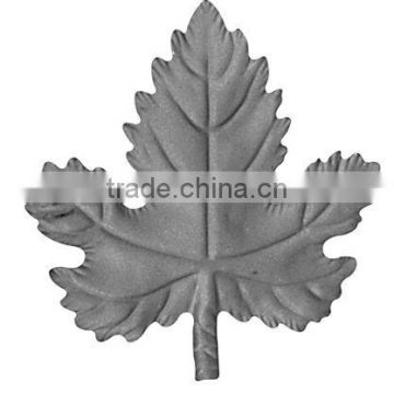 wrought iron and cast iron leaves