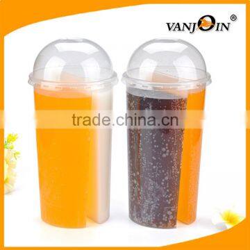 1000ml 30oz Disposable PP Plastic Three Part Cups for Iced Coffee Bubble Boba Tea Smoothie photo-4
