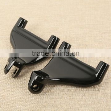 Black Passenger Peg FootPeg Mount For XL 883 1200 Sportster 04-13 10 11