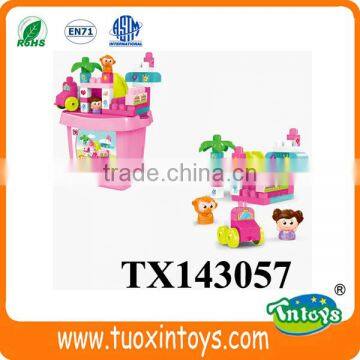 Plastic Building Block Fruit & Vegetable Market (30pcs) Intelligent Toys With Trolley photo-5