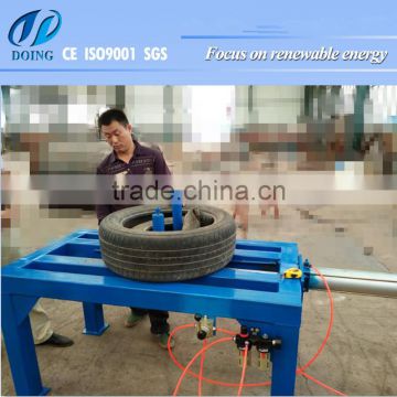 No need power! tire packing machine packed waste tyres for storage space saving