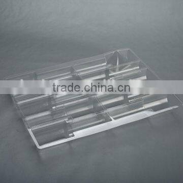 Vacuum disposable plastic tray for hardware