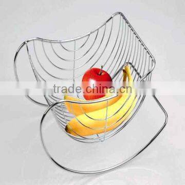 Wholesale Steel Wire Vegetable Basket,Fruit Holder With Plastic Tray photo-6