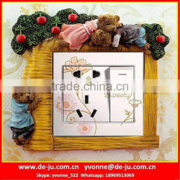 Wholesale Decorative Resin Switch Cover Frames Sticker