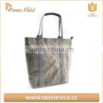 Vegan Paper Washable Recycled Bag Washable Kraft, Customized Washable Paper Hand Bag photo-3