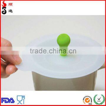 Customized Home Essential Reusable Food Grade Silicone Drink Glass Cup Cover