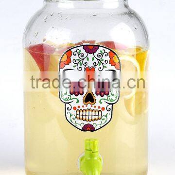 Best Party Use Skull Decal Dispenser Set With Lid and Tap photo-4