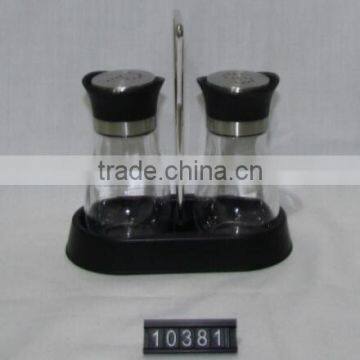 Glass Birds Salt and Pepper Shaker With Stand photo-2