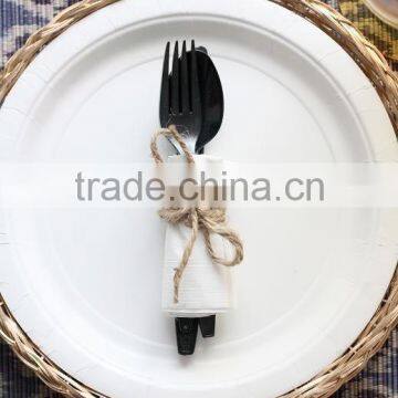 Vintage Wicker Paper Plate Holder photo-5