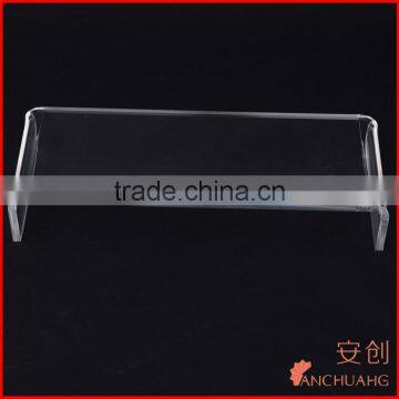 Large Clear Acrylic Monitor PC TV Display Stand Riser Shelf 12mm Thick photo-4