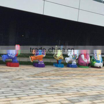 Outdoor Fiberglass Panda Sculpture photo-3
