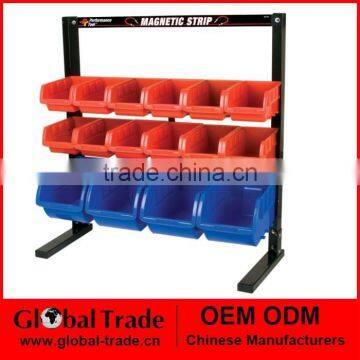 16Bins Table Top Storage Rack .Plastic Wall Mounted Storage Bins Rack Board Bin.T0007