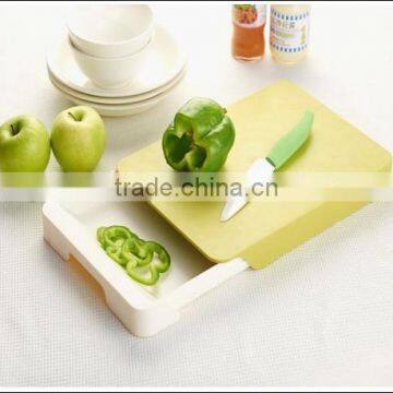 Multi-function Chopping Board With Tray /Plastic Drawer Cutting Board