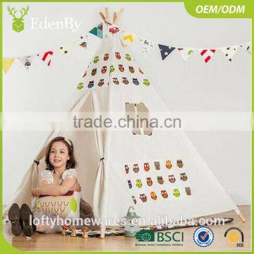 Tipi 2017 Chevron Banner 100% Cotton Canvas Teepee Tent For Kids photo-4