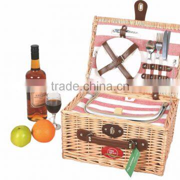 White Handle Cutlery Handheld Vintage Fruit Crate Basket photo-5