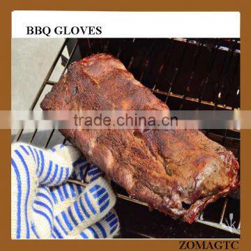 Heat Resistant Cut Resistant Oven Mitts Non-Slip Silicone BBQ Grill Gloves For Sale photo-4