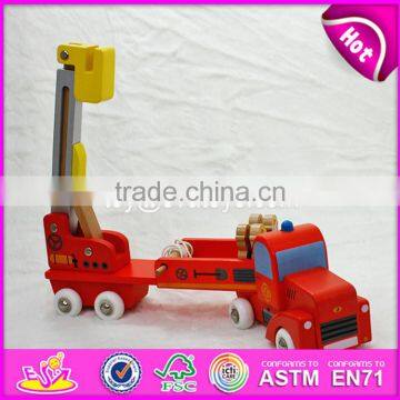2017 New Design Wooden Engineering Car Toys for 5 Year Old Boys W04A288 photo-4