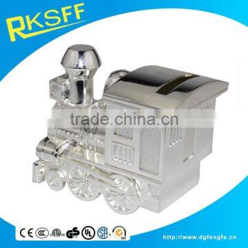 2016 new design alloy zinc train shape baby first tooth and curl box with high quality