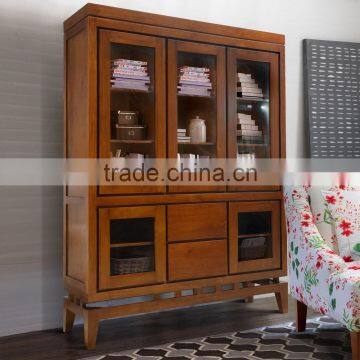 Cabinet Display Minimalist With Legs Natural Teak Wood Furniture, Indonesian Wood Furniture Collection and Manufacturer