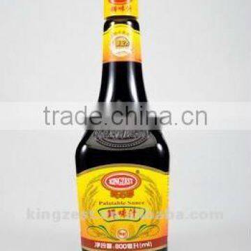800ml bottle palatable soy sauce