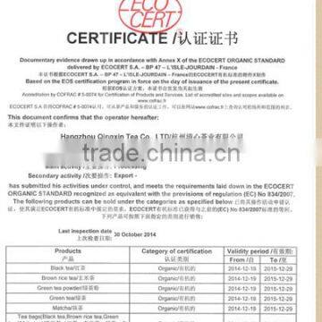 Organic Standard Certificate