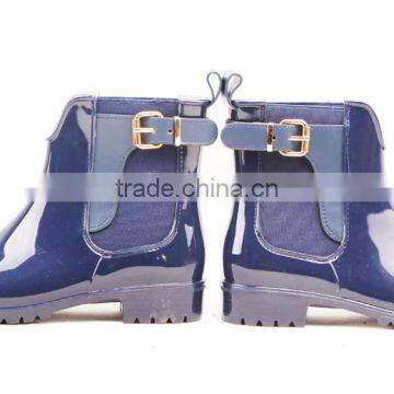 2017 New Design Women Chelsea Ankle Rain Boots With Bukle photo-5