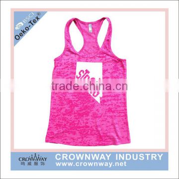 Wholesale Yarn Dyed Melange Color Gym Fitness Tank Top For Women