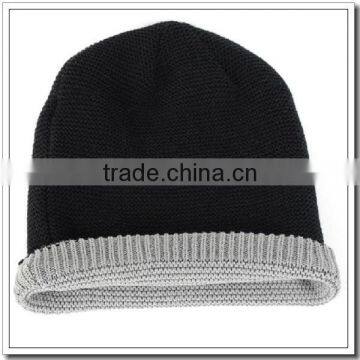 Man cashmere knit beanie hat