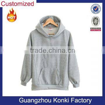 wholesaler custom blank chimney collar hoody cotton pullover hoodies