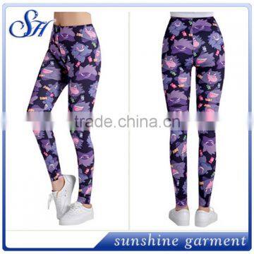 2017 Printed Spandex Woman Leggings KX002 photo-5