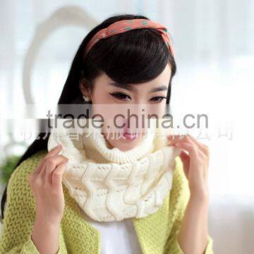 Factory Direct Sale Flat and Circle Computer Multicolor Stretch Knitted Scarf photo-5