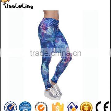 2017 summer new blue floral patterns 2017 indian women tights leggings