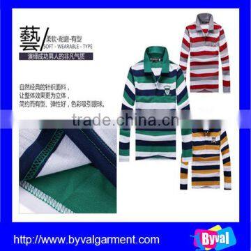 OEM100%Cotton Printed Sports Men Factory Price Custom Polo Shirts Stripe photo-6