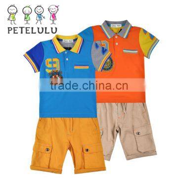 Custom Classic Multi Pocket Pants Cotton Emboideried Polo T Shirt Wholesale