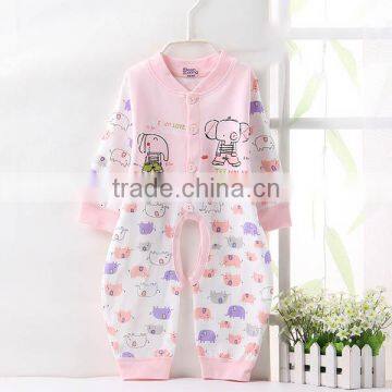 2017 Breathable Cheap Baby Romper With Split Pants Newborn Sleepwear Wholesale photo-2