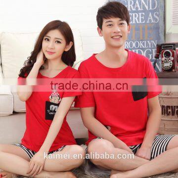 Latest Design High Quality Romantic Couple Cotton Pajamas photo-2