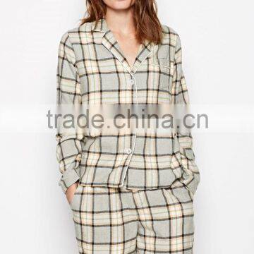 Plaid cotton set in pajamas women photos