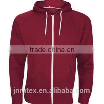 Mens Boys Plain American Fleece Zip Up Hoodie Sweatshirt photo-4
