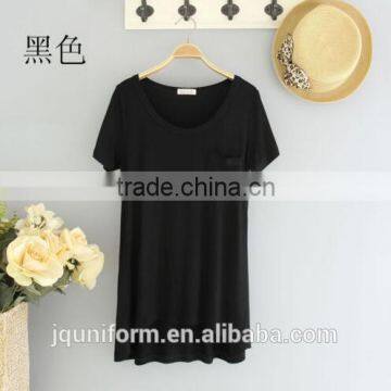2016 O-Neck Polka Dot Design Free Style Lady Tshirt photo-5