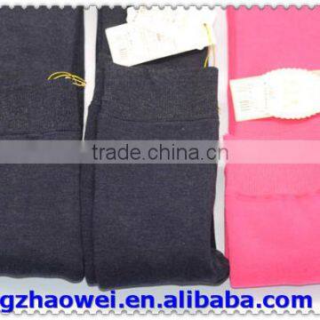 Plain Dyed Soft Fleece Inside Embroidered Kids Pantyhose photo-5
