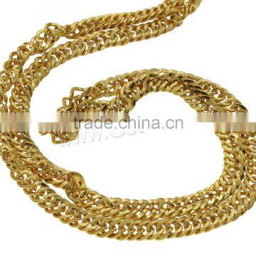 Mens Designs Rope Necklace Handmade Brass New Gold Chain Design photo-3